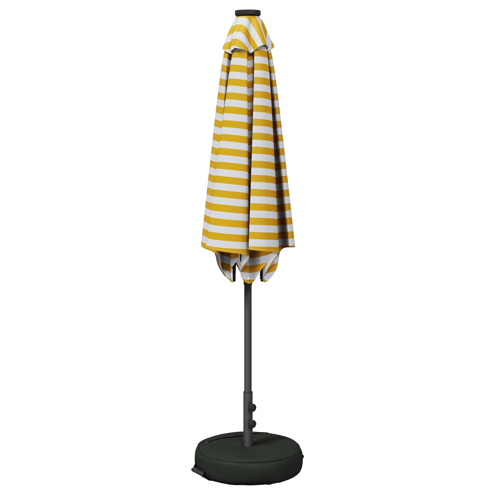 Garten Sonnenschirm mit LED-Lichtern 270 x 270 cm Polyester