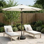 Garten Sonnenschirm mit LED-Lichtern 300 x 300 cm Polyester