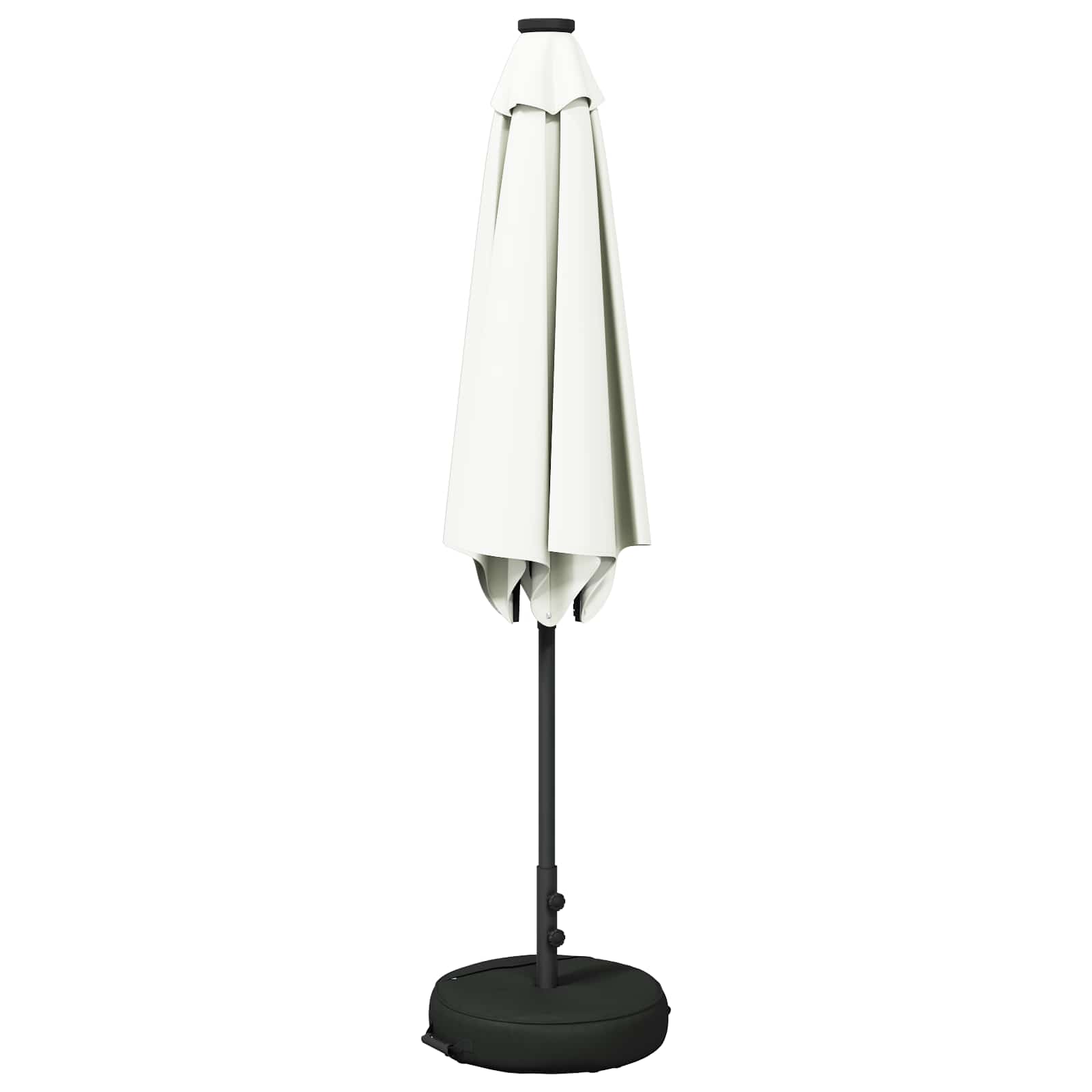 Garten Sonnenschirm mit LED-Lichtern 300 x 300 cm Polyester