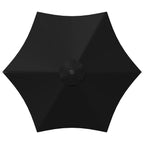 Garten Sonnenschirm mit LED-Lichtern 300 x 300 cm Polyester