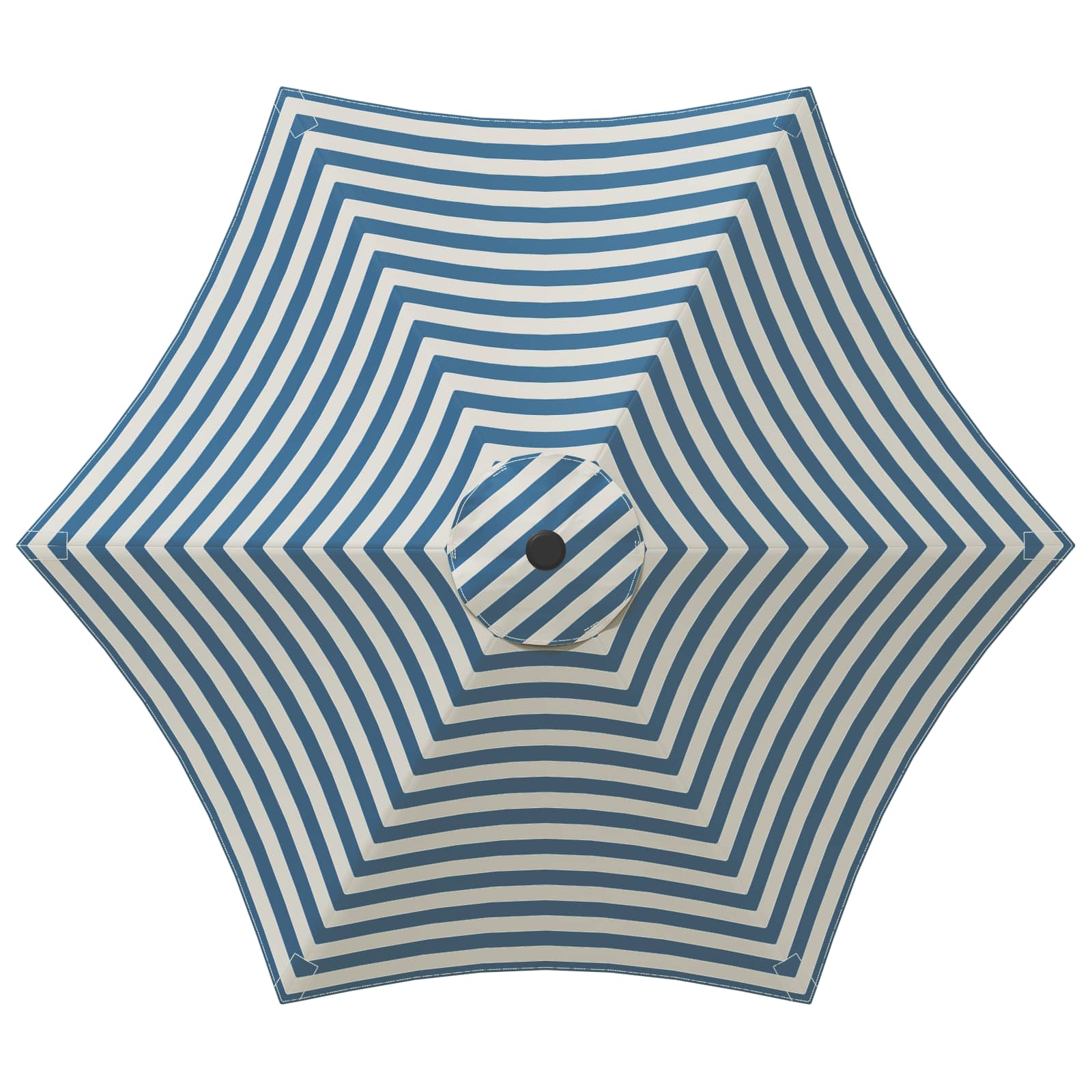 Garten Sonnenschirm mit LED-Lichtern 300 x 300 cm Polyester
