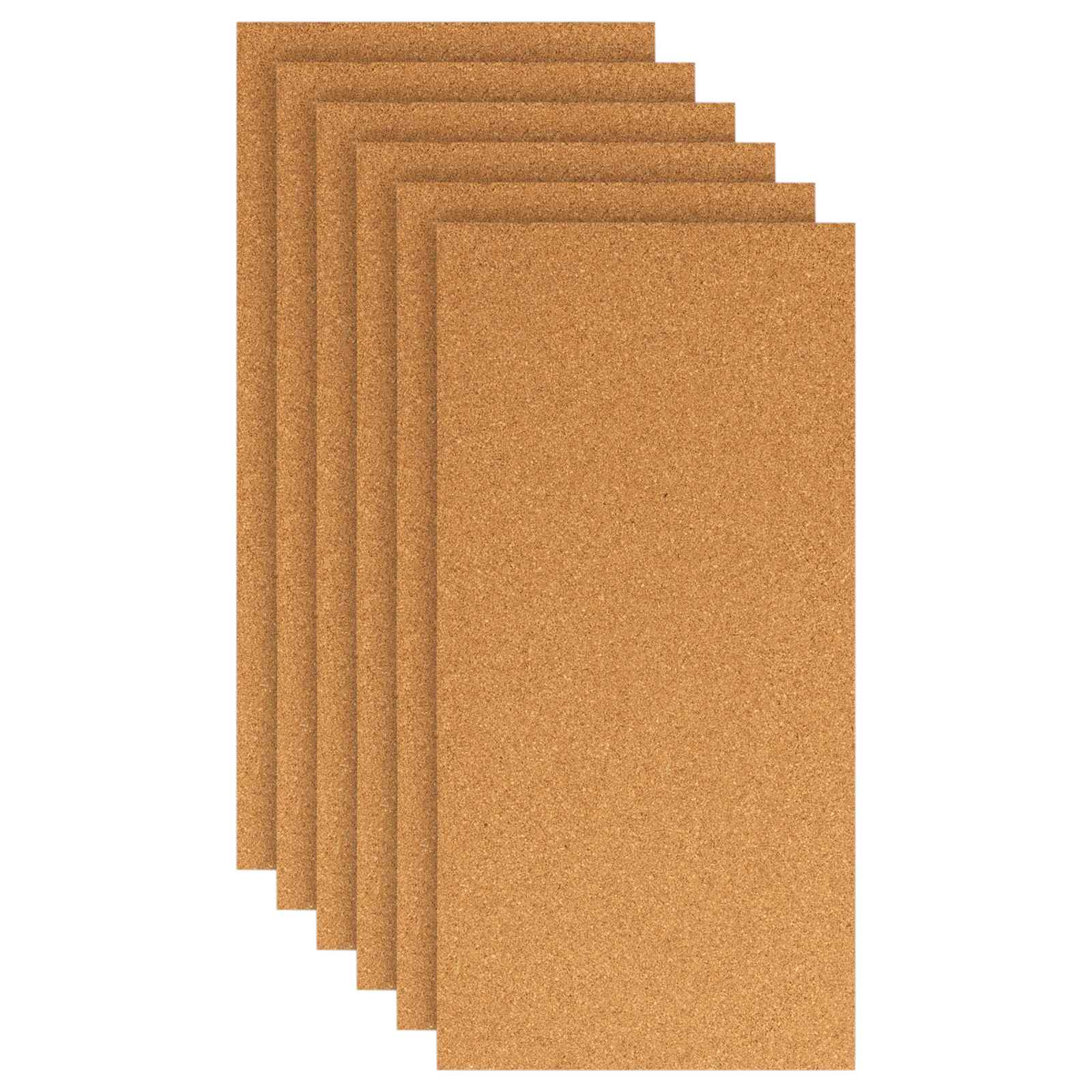 Korkplatte 6 Stk. Braun 100 x 50 cm Kork