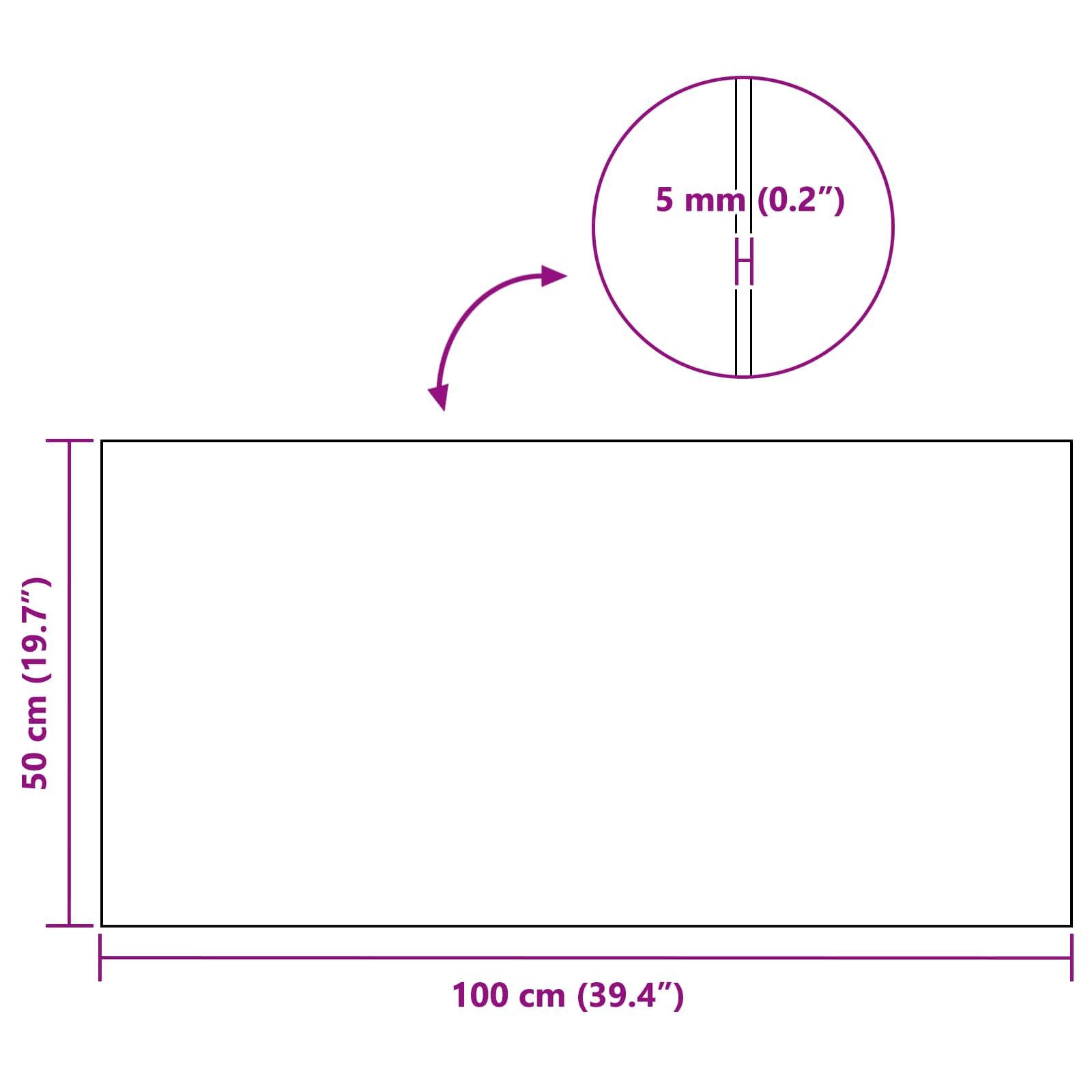 Korkplatte 6 Stk. Braun 100 x 50 cm Kork
