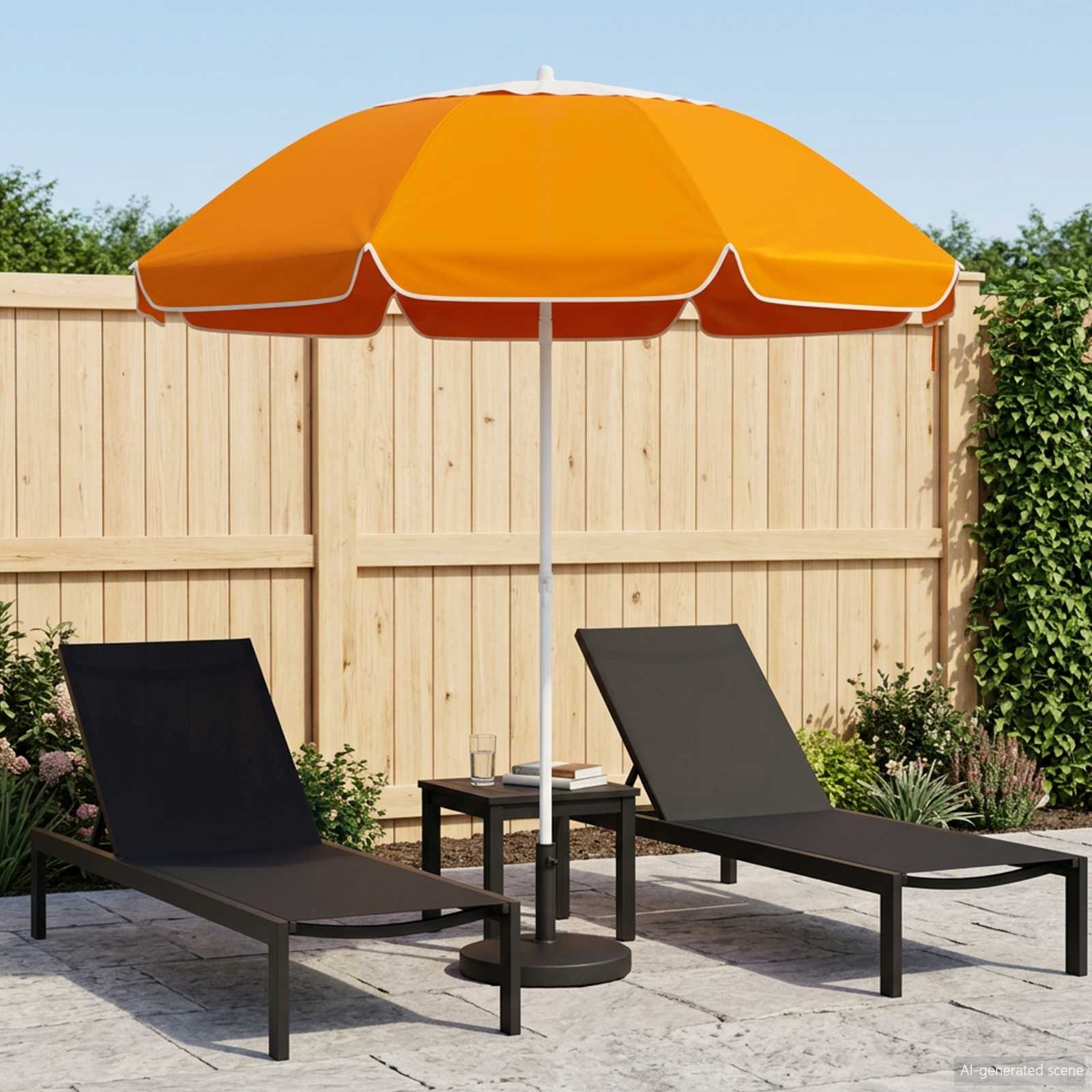 Garten-Sonnenschirm 160 cm 170T Polyester Orange