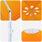 Garten-Sonnenschirm 240 cm 170T Polyester Orange