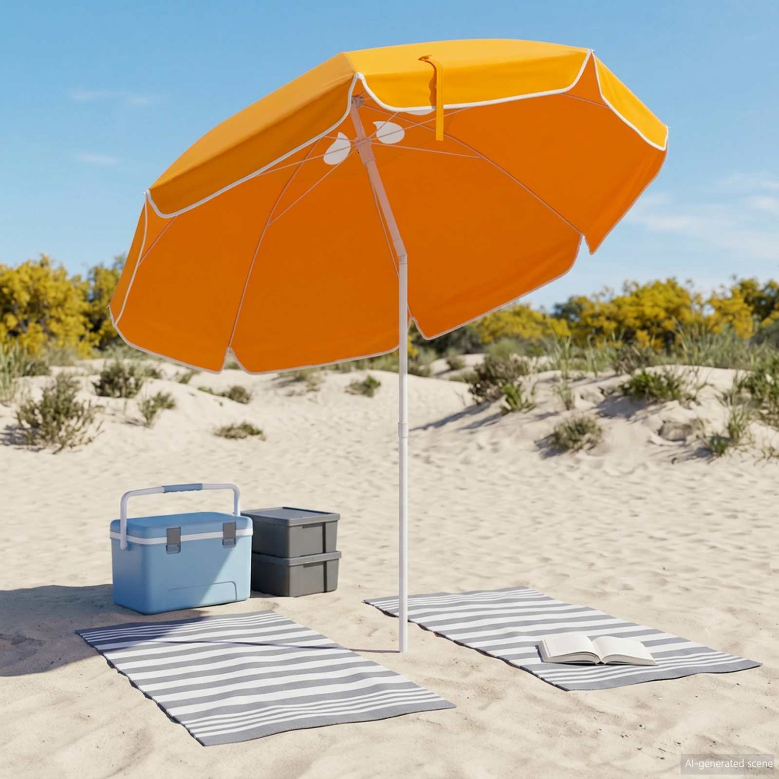 Garten-Sonnenschirm 240 cm 170T Polyester Orange