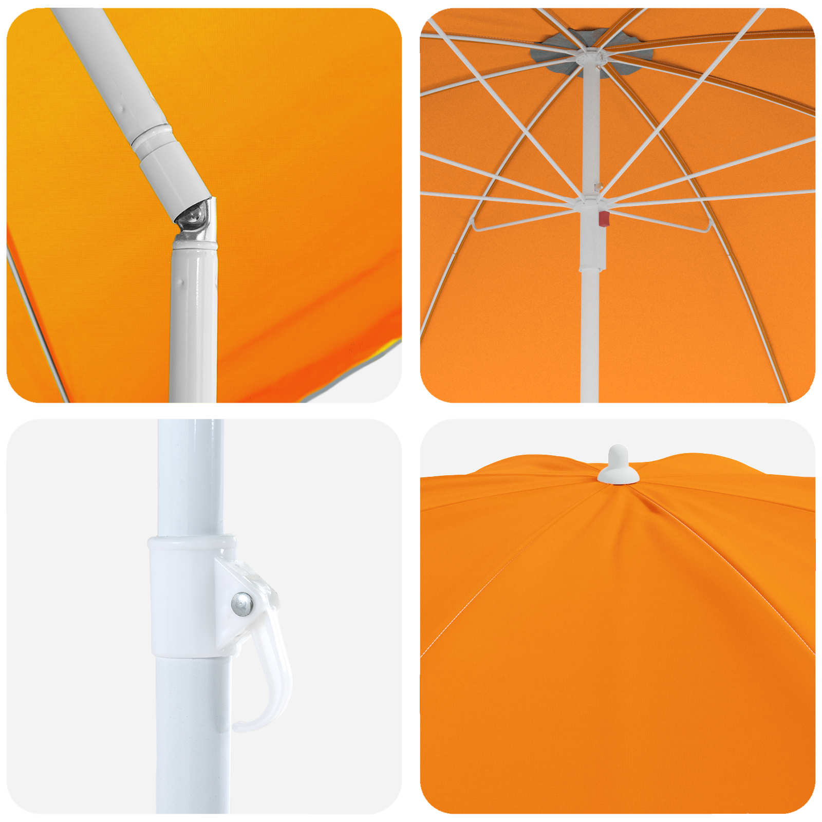 Garten-Sonnenschirm 160 cm 170T Polyester Orange