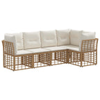 Outdoor-Sofagarnitur Natur Polyester