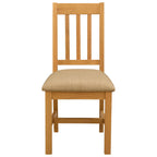 Esszimmerstuhl VENLO 2 pcs Massivholz Eiche Beige