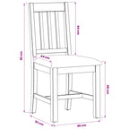 Esszimmerstuhl VENLO 2 pcs Massivholz Eiche Beige