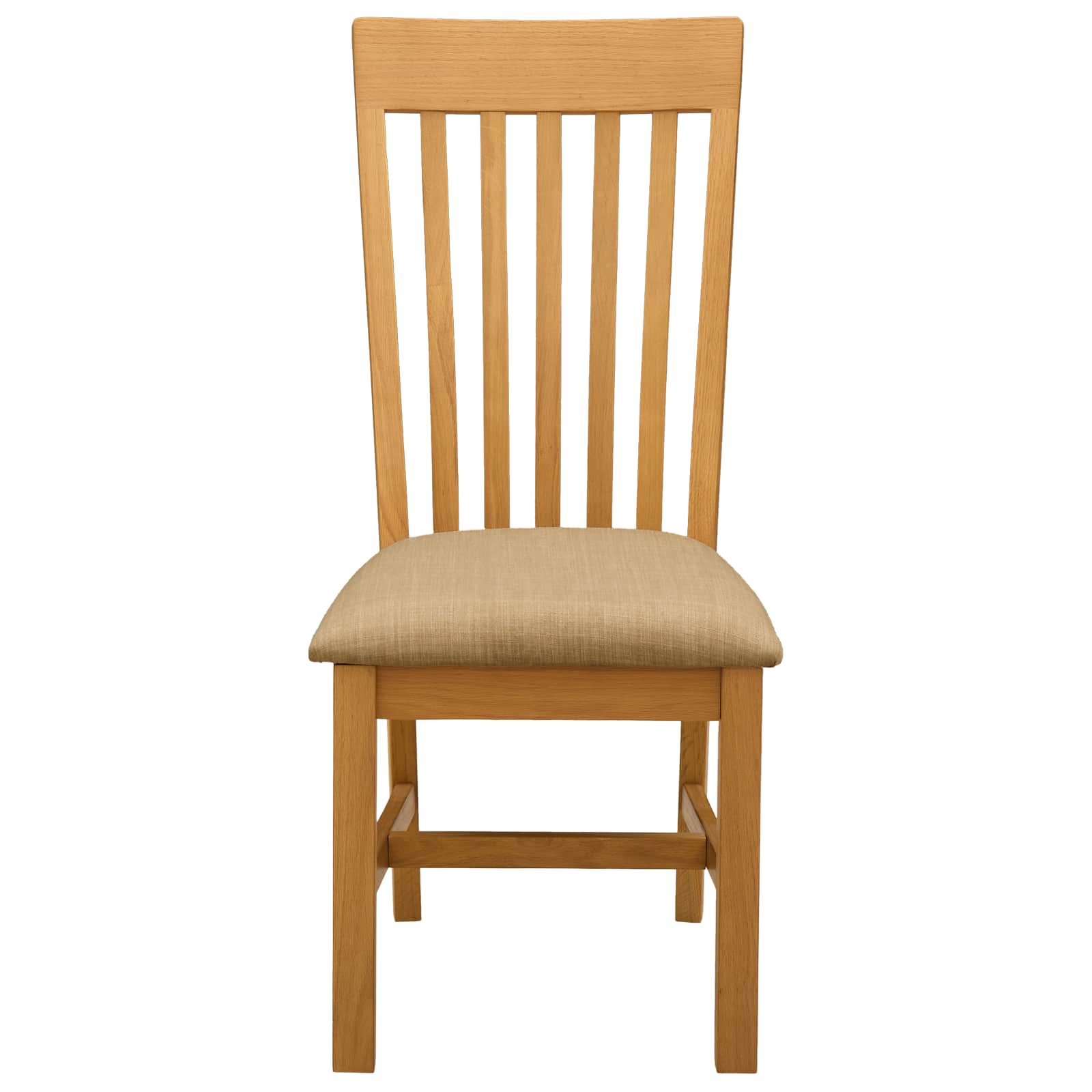 Esszimmerstuhl 2 pcs Massivholz Eiche Beige 45 x 59,5 x 100 cm