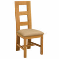 Esszimmerstuhl 2 pcs Massivholz Eiche Beige 45 x 51 x 105 cm