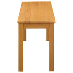 Esstischbank 95 x 32 x 45 cm Massivholz Eiche Natur