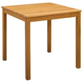 Esstisch 75 x 75 x 75,5 cm Massivholz Eiche Natur Quadratisch