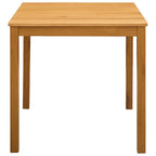 Esstisch 75 x 75 x 75,5 cm Massivholz Eiche Natur Quadratisch