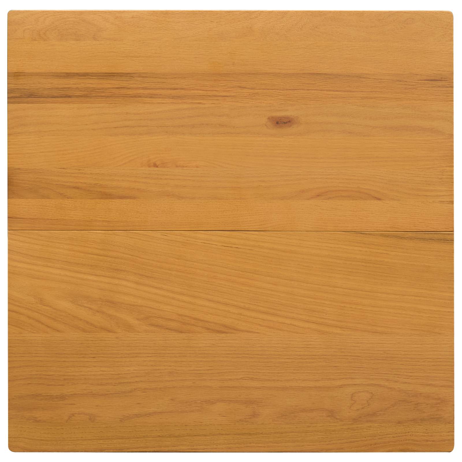 Esstisch 75 x 75 x 75,5 cm Massivholz Eiche Natur Quadratisch