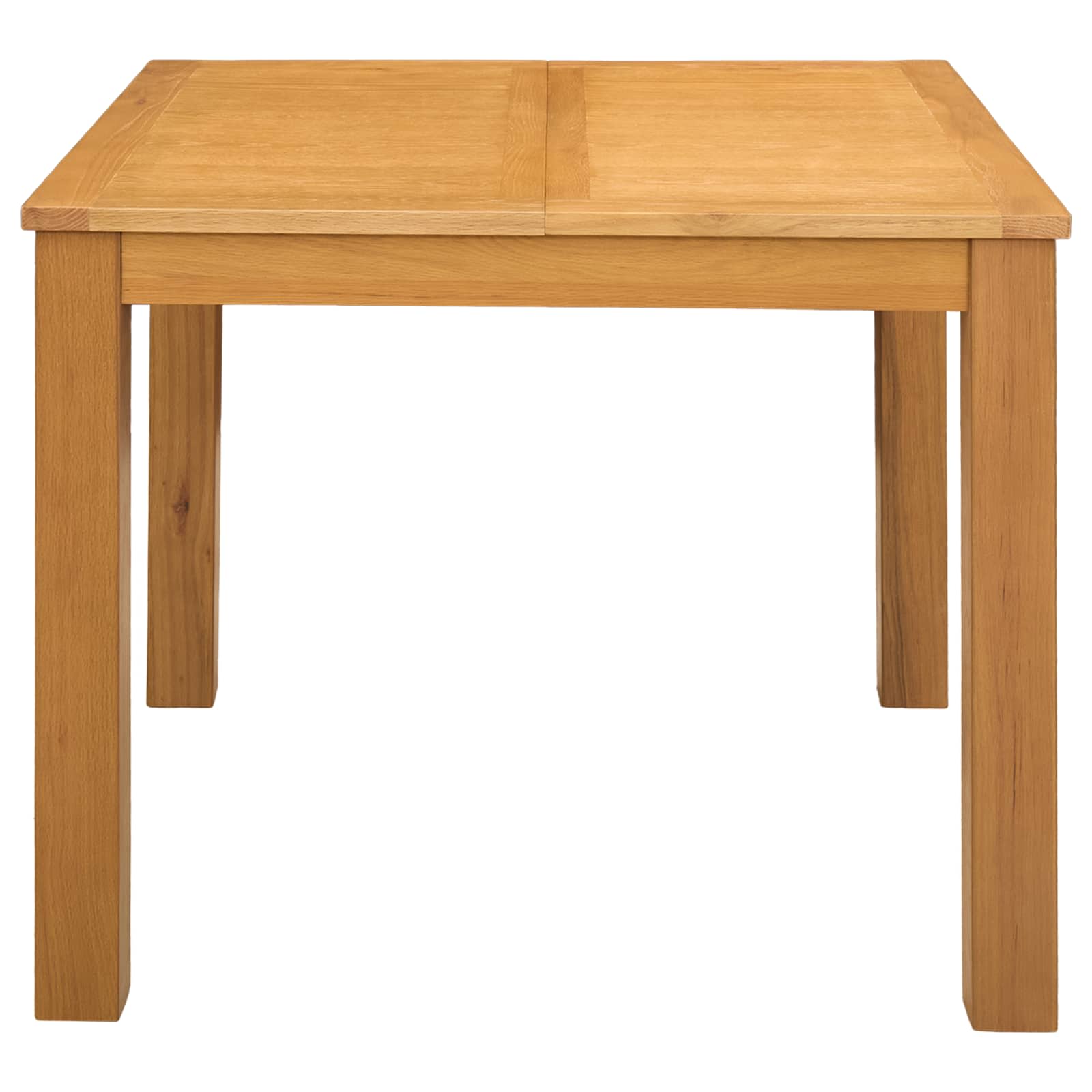 Esstisch 90 x 90 x 75 cm Massivholz Eiche Natur Quadratisch