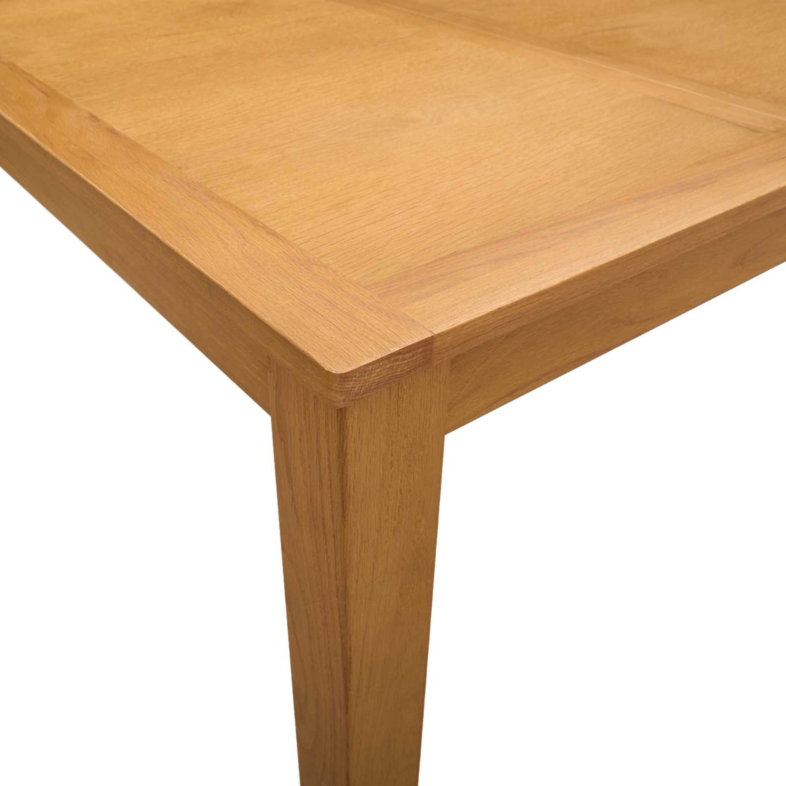 Esstisch 150 x 85 x 75 cm Massivholz Eiche Natur Rechtwinklig