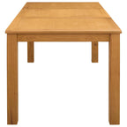 Esstisch 150 x 85 x 75 cm Massivholz Eiche Natur Rechtwinklig