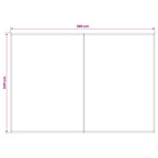 Markisenersatzstoff Blau und Weiß 400 x 350 cm Polyester