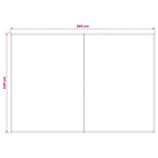 Markisenersatzstoff Gelb und Weiß 300 x 250 cm Polyester