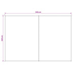 Markisenersatzstoff Gelb und Weiß 350 x 250 cm Polyester