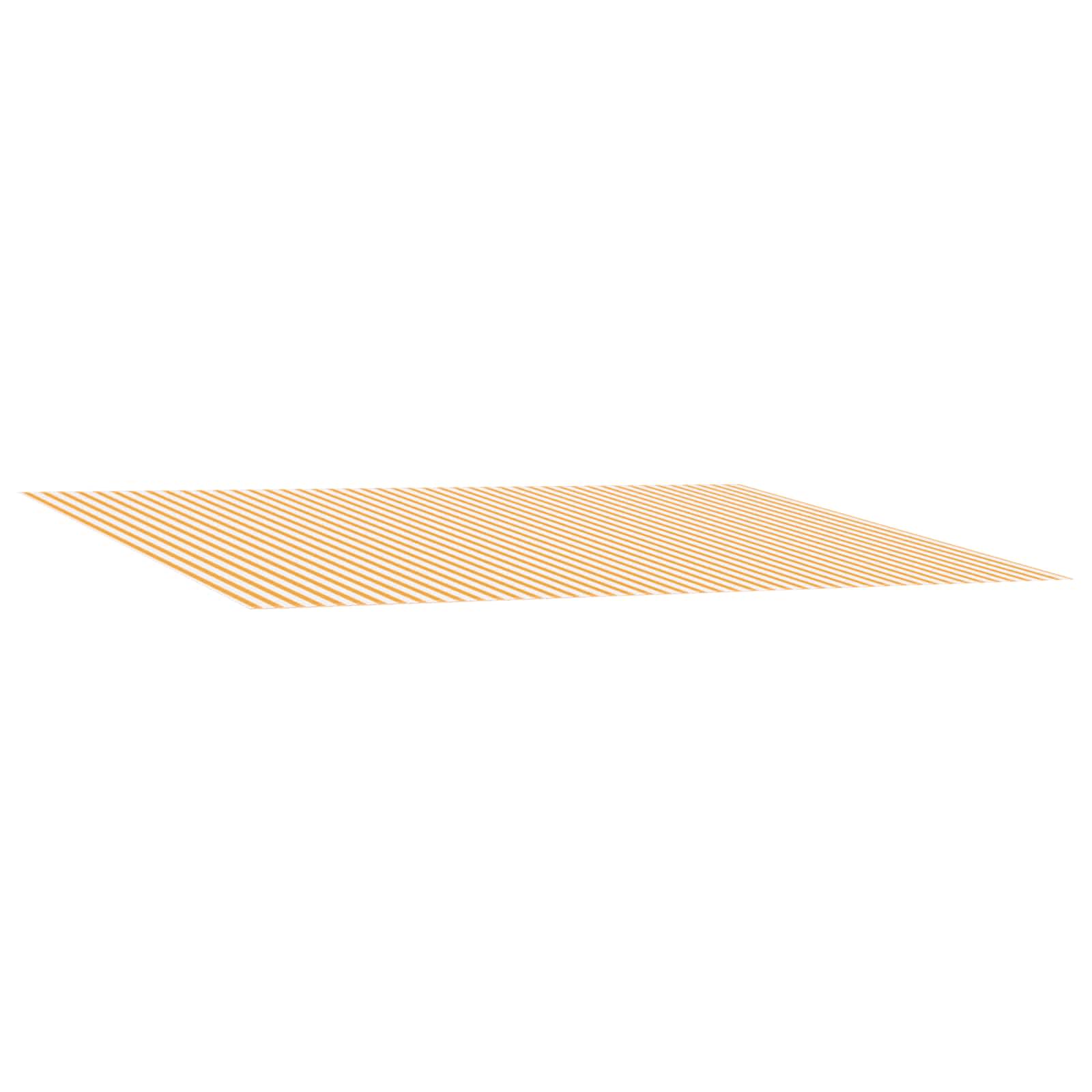 Markisenersatzstoff Gelb und Weiß 400 x 350 cm Polyester