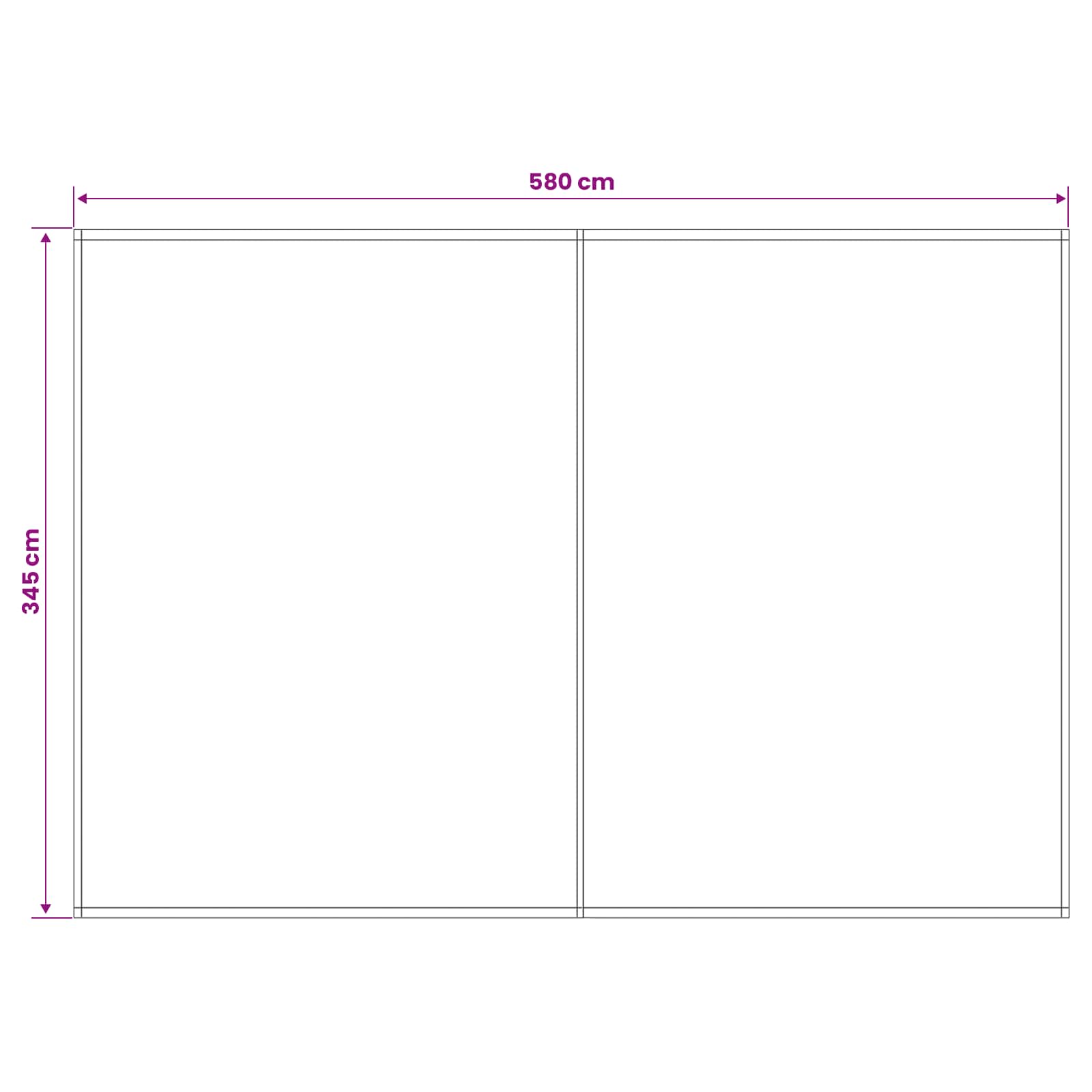 Markisenersatzstoff Gelb und Weiß 600 x 350 cm Polyester