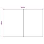 Markisenersatzstoff Anthrazit 300 x 200 cm Polyester