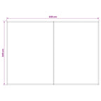 Markisenersatzstoff Anthrazit 450 x 350 cm Polyester