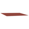 Markisenersatzstoff Orange und Braun 600 x 350 cm Polyester