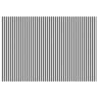 Markisenersatzstoff Anthrazit und Weiß 400 x 200 cm Polyester