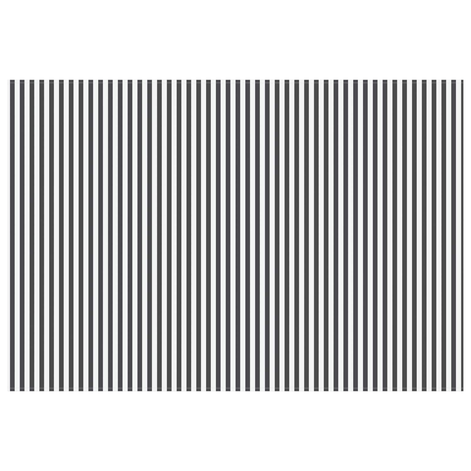 Markisenersatzstoff Anthrazit und Weiß 600 x 350 cm Polyester