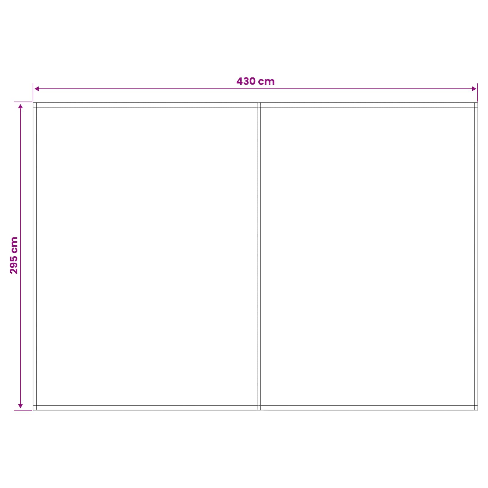 Markisenersatzstoff Rot und Weiß 450 x 300 cm Polyester