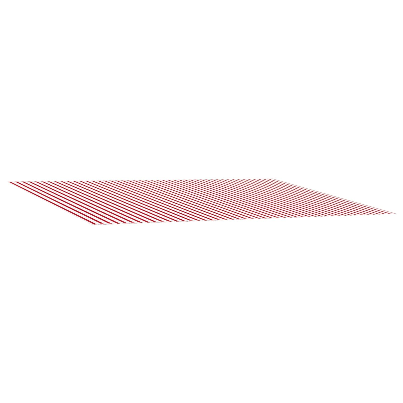Markisenersatzstoff Rot und Weiß 450 x 350 cm Polyester