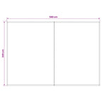 Markisenersatzstoff Rot und Weiß 600 x 350 cm Polyester