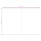 Markisenersatzstoff Orange und Schwarz 350 x 200 cm Polyester