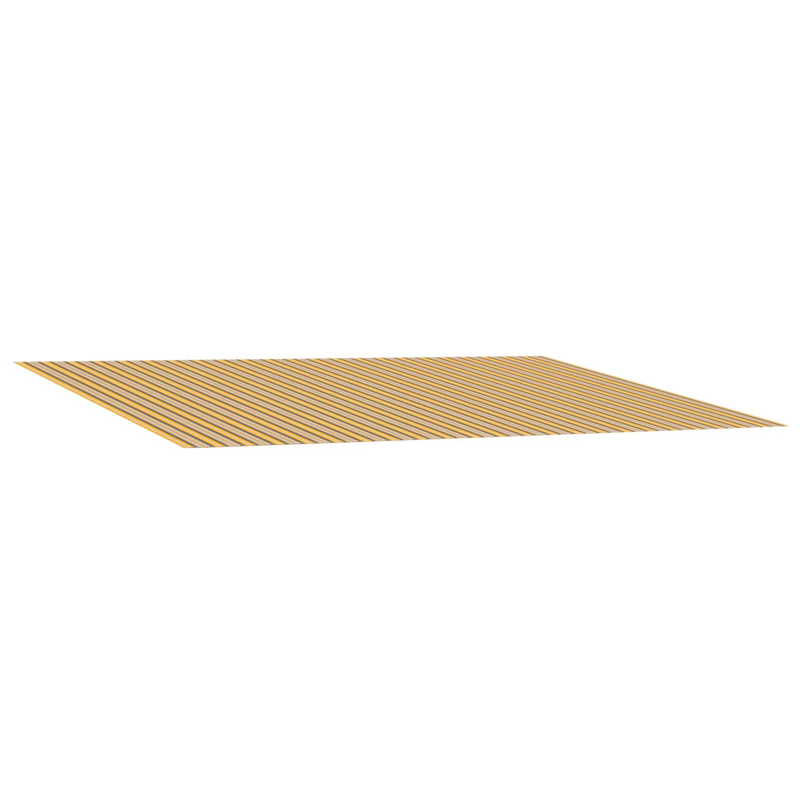 Markisenersatzstoff Orange und Schwarz 300 x 250 cm Polyester