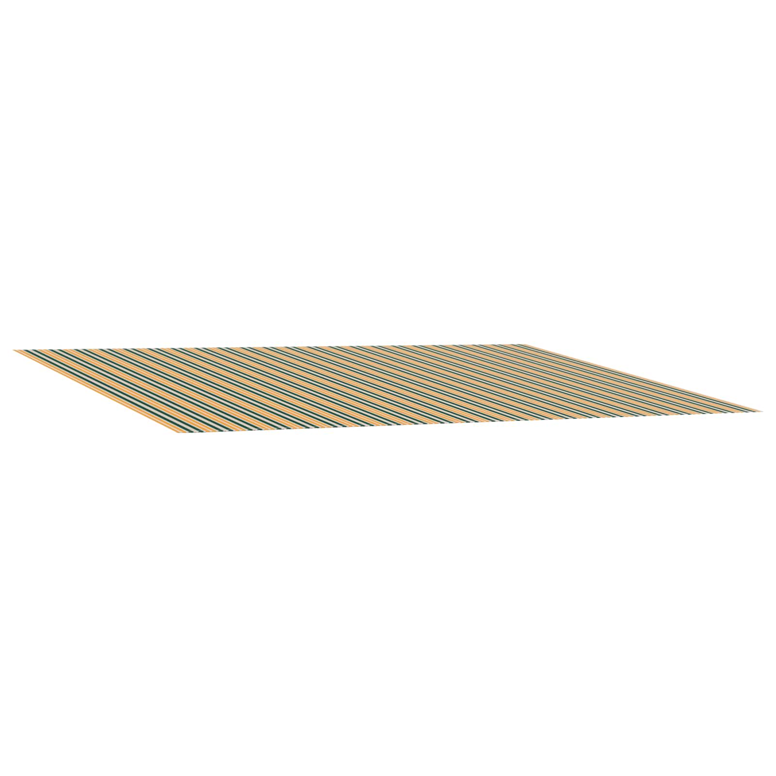 Markisenersatzstoff Grün und Gelb 600 x 350 cm Polyester