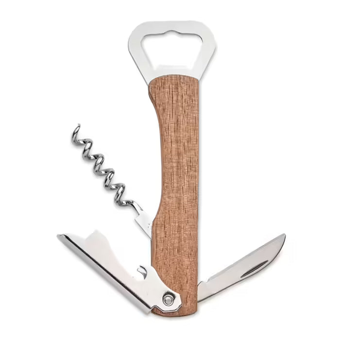 Wooden bottle opener
