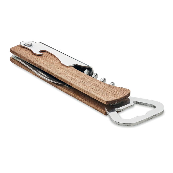 Wooden bottle opener