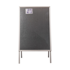 Kundenstopper Classic / Werbeaufsteller  Aurora silbern - B2-2