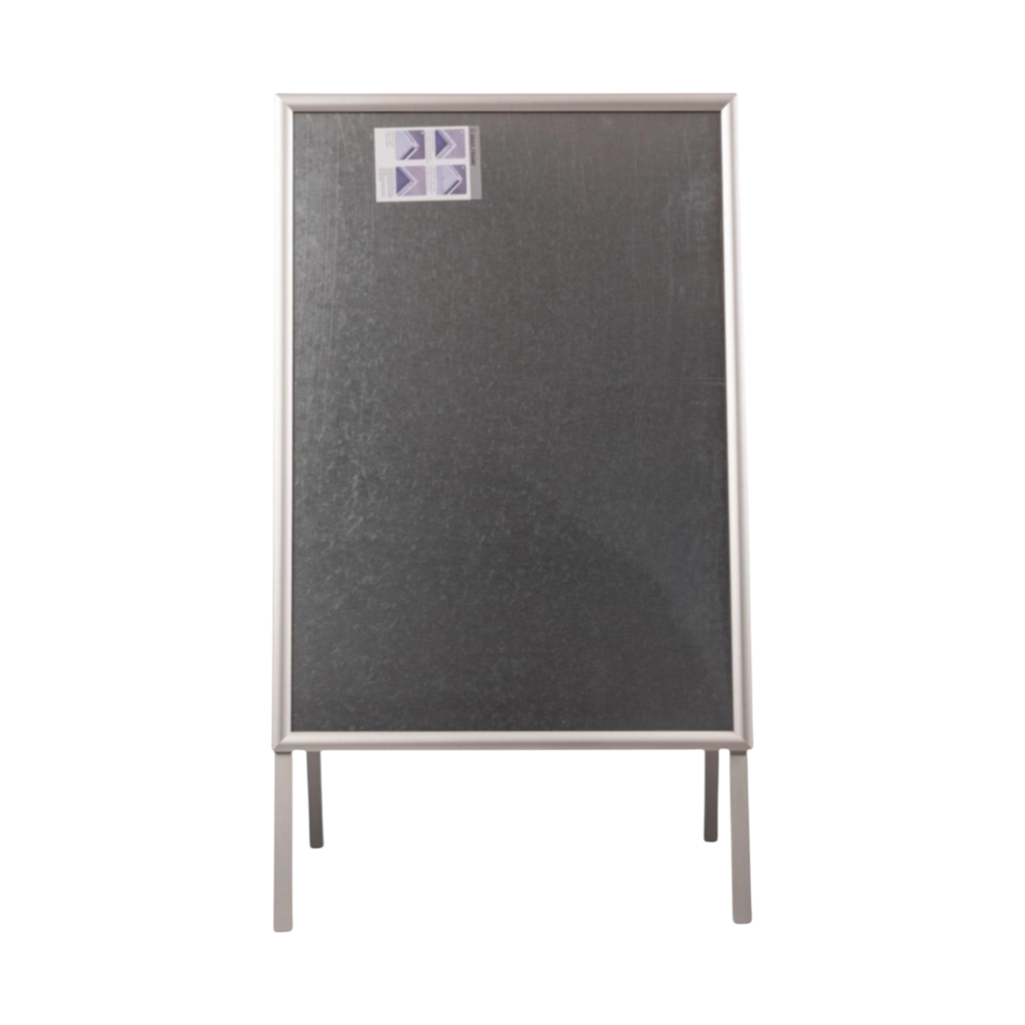Kundenstopper Classic / Werbeaufsteller  Aurora silbern - B2-2
