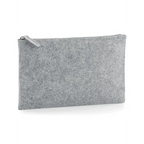 Filz Dokumententasche mit Reißverschluss - hellgrau