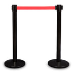"Premium" Pfosten - schwarz matt, roter Gürtel-2