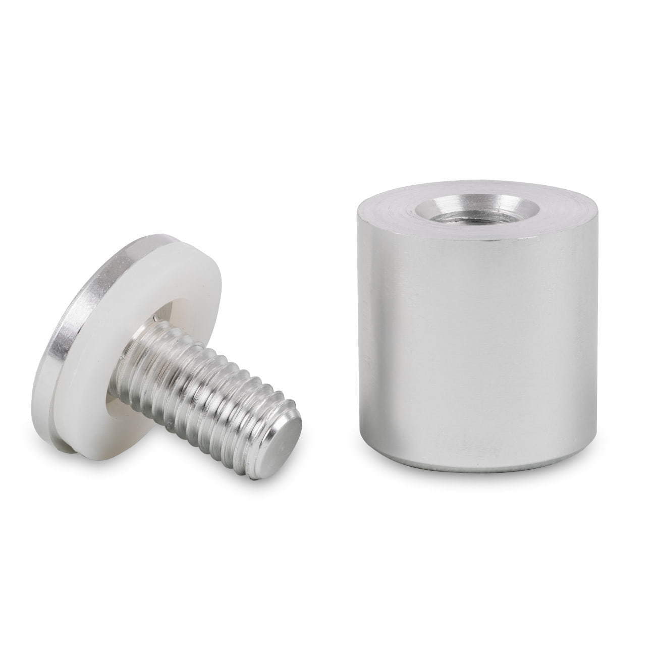 Wandhalterung aus Aluminium - 25x25, silber matt-2