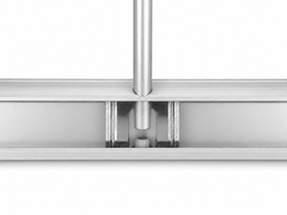 Roll-Up Display COMPACT 80 x 200 cm, Aluminium, silber