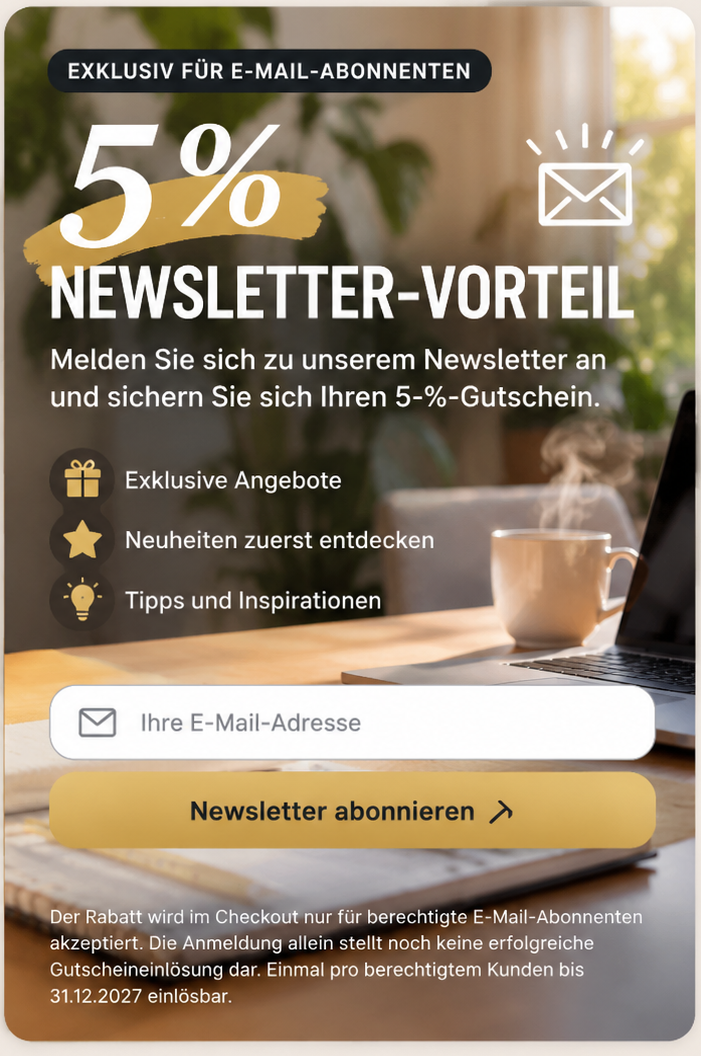 5 % Newsletter-Vorteil