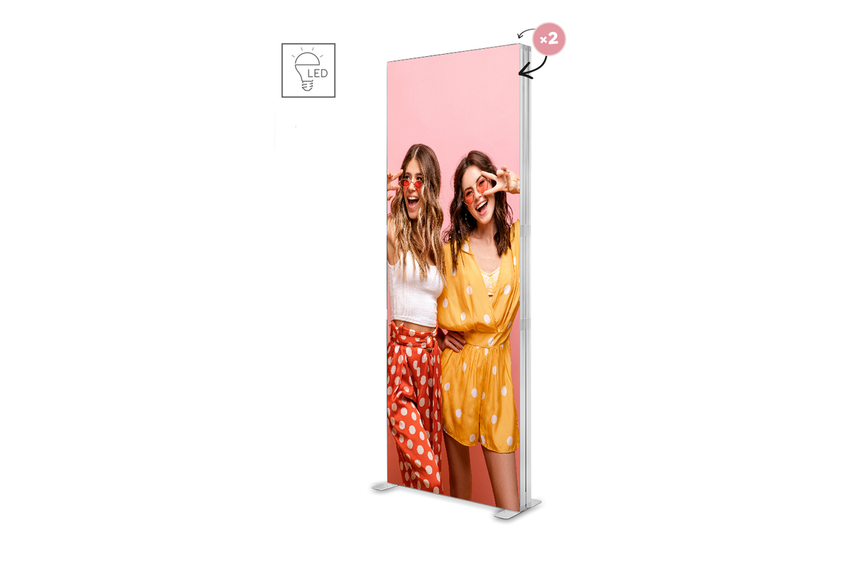 LED BOX PRO 100 x 250 cm, doppelseitig