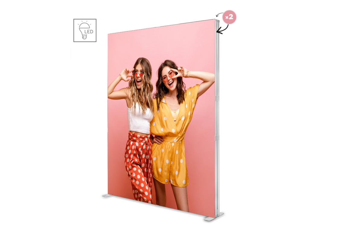 LED BOX PRO 200 x 250 cm, doppelseitig